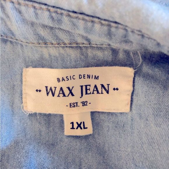 Vintage Y2K jeans shirt dress sz 1XL - Picture 7 of 9